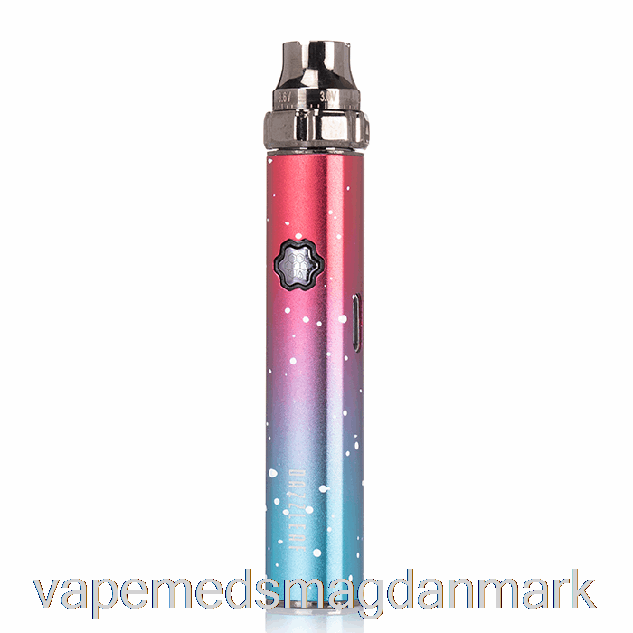 Vape Væske Dazzleaf Squarii Top Twist 510 Batteri Coral Pink/blå Splatter
